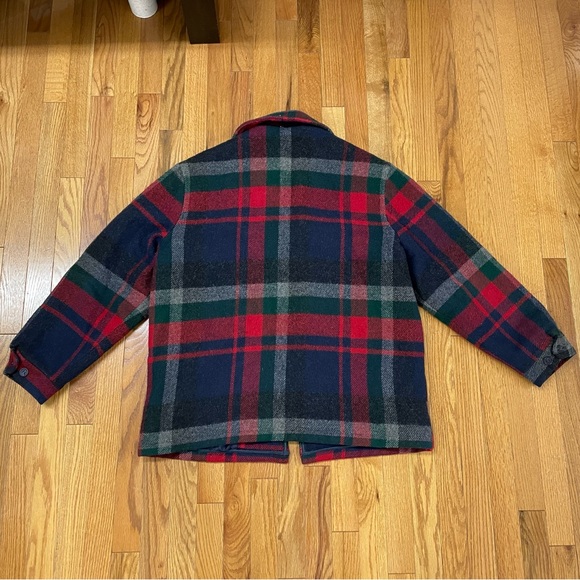 Woolrich Vintage 70-80s Wool Field Hunting Thick Plaid Jacket Size Large. - Picture 5 of 8